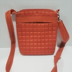 Lug Orange Mini  Skipper Crossbody Quilted/Puffer Bag.